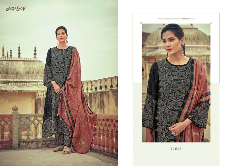 Jay Vijay Dilnaz Silk With Print And Embroidery work Stylish Designer Fancy Salwar Suit