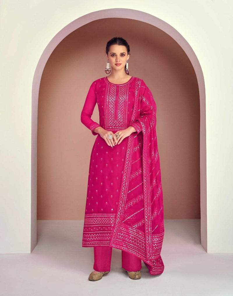 Gulkayra Dimple Georgette With Heavy Embroidery Work Stylish Designer Party Wear Salwar Suit