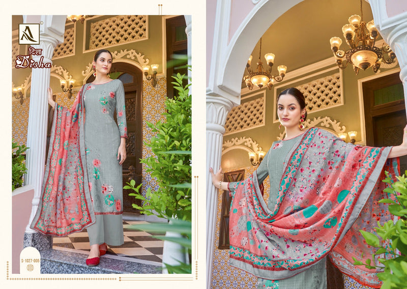 Alok Suits Disha Pure  Self Weaving Pattern Digital Print Stylish Designer Partywear Salwar Kameez