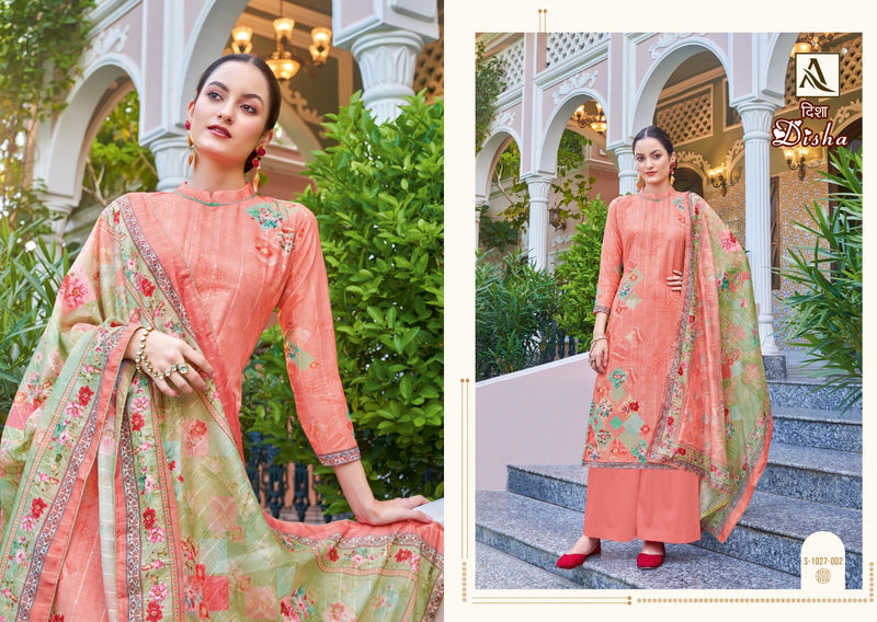 Alok Suits Disha Pure  Self Weaving Pattern Digital Print Stylish Designer Partywear Salwar Kameez