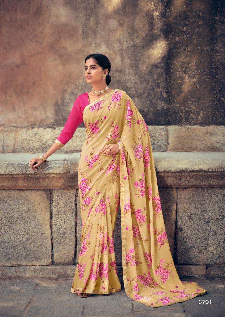 Kashvi Creation Launched Diya Fancy Soft Beautiful Micro Print Festive Wear Sarees