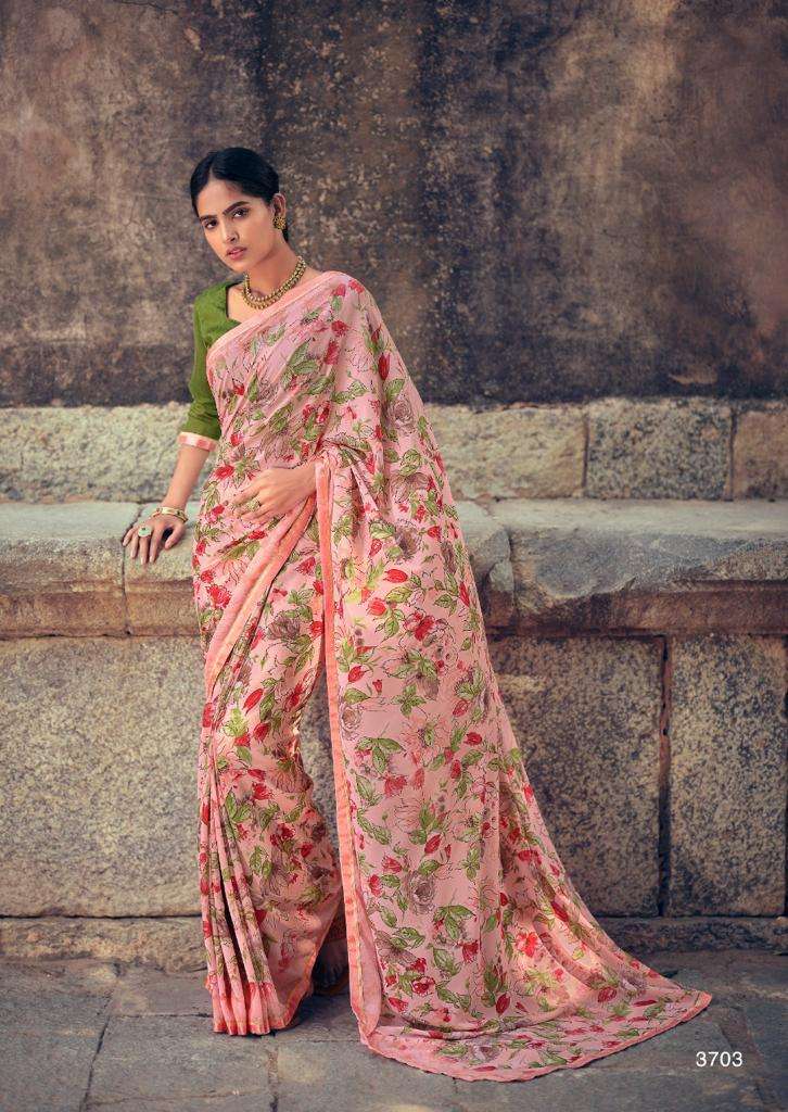 Kashvi Creation Launched Diya Fancy Soft Beautiful Micro Print Festive Wear Sarees