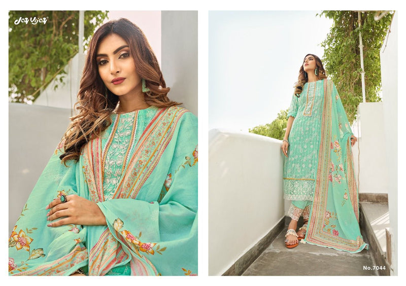 Jay Vijay Dophar Cotton Lining Designer Party Wear Salwar Suits With Fancy Prints & Embroidery Work