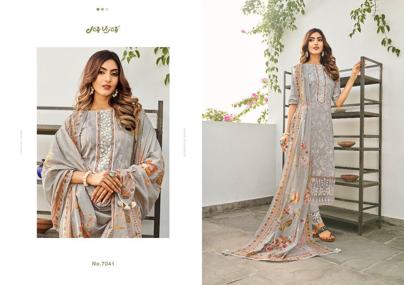 Jay Vijay Dophar Cotton Lining Designer Party Wear Salwar Suits With Fancy Prints & Embroidery Work