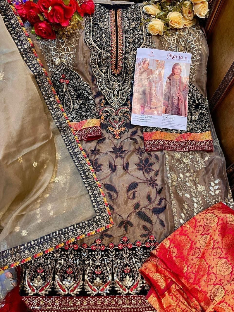 Deepsy Suit Dno 1261 Pure Organza Embroidered Hand Work Salwar Suit