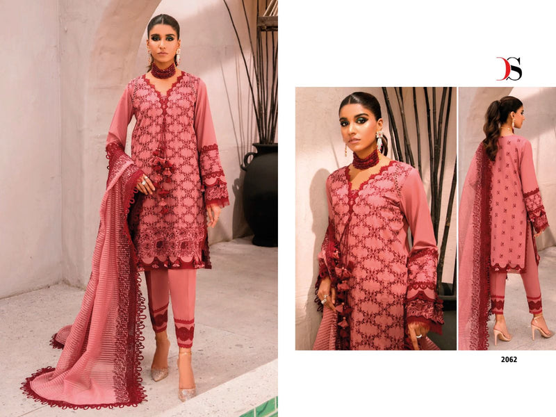 Deepsy Suit Grandur Luxury Pure Cotton Heavy Embroidered Work Pakistani Suit