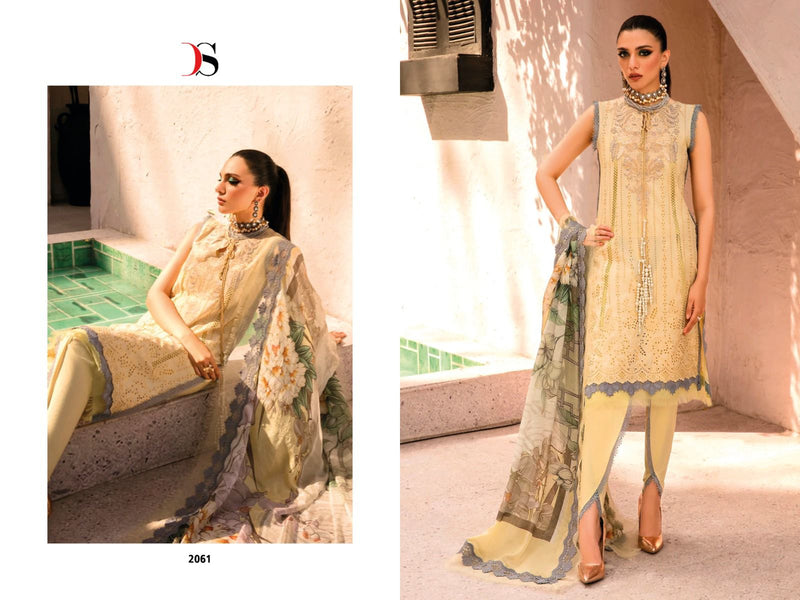 Deepsy Suit Grandur Luxury Pure Cotton Heavy Embroidered Work Pakistani Suit