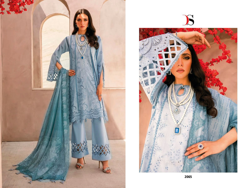 Deepsy Suit Grandur Luxury Pure Cotton Heavy Embroidered Work Pakistani Suit