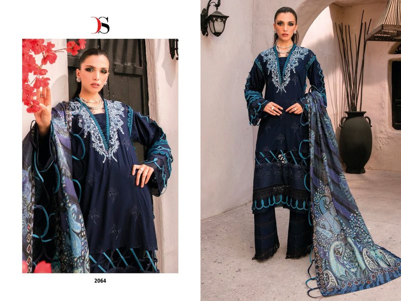 Deepsy Suit Grandur Luxury Pure Cotton Heavy Embroidered Work Pakistani Suit