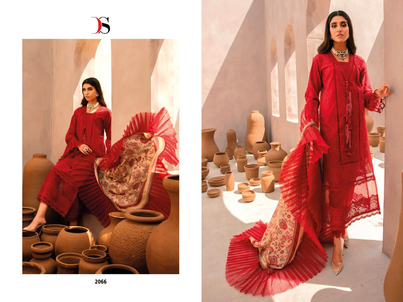 Deepsy Suit Grandur Luxury Pure Cotton Heavy Embroidered Work Pakistani Suit