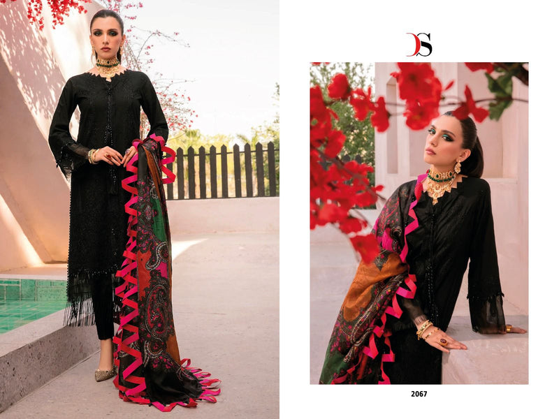 Deepsy Suit Grandur Luxury Pure Cotton Heavy Embroidered Work Pakistani Suit