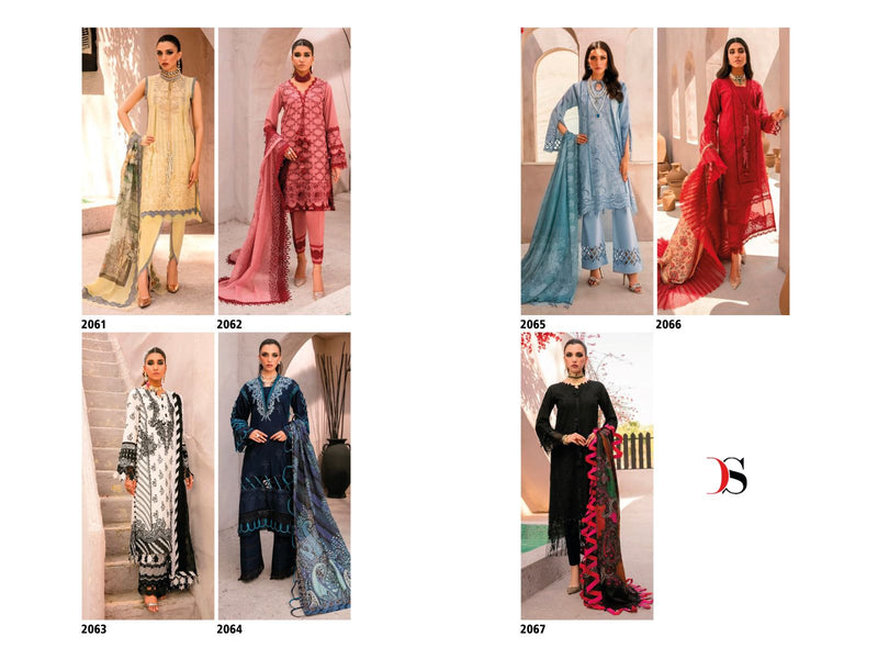 Deepsy Suit Grandur Luxury Pure Cotton Heavy Embroidered Work Pakistani Suit