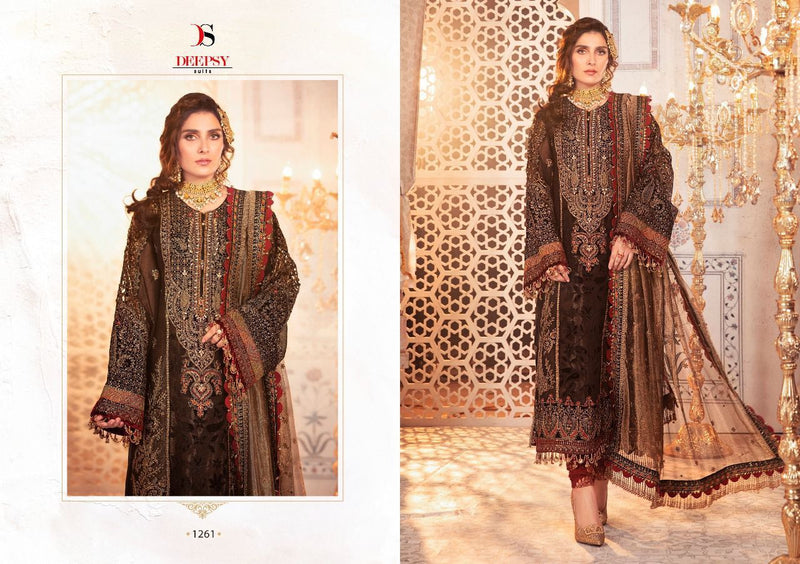 Deepsy Suit Maria B Embroidered Vol 21 Georgette Embroidered Work Salwar Kameez