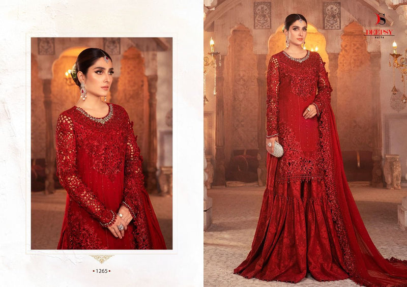 Deepsy Suit Maria B Embroidered Vol 21 Georgette Embroidered Work Salwar Kameez