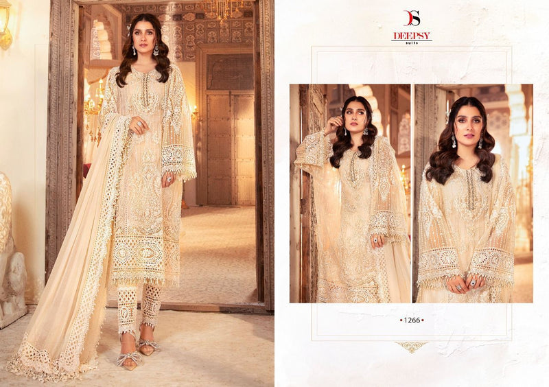 Deepsy Suit Maria B Embroidered Vol 21 Georgette Embroidered Work Salwar Kameez