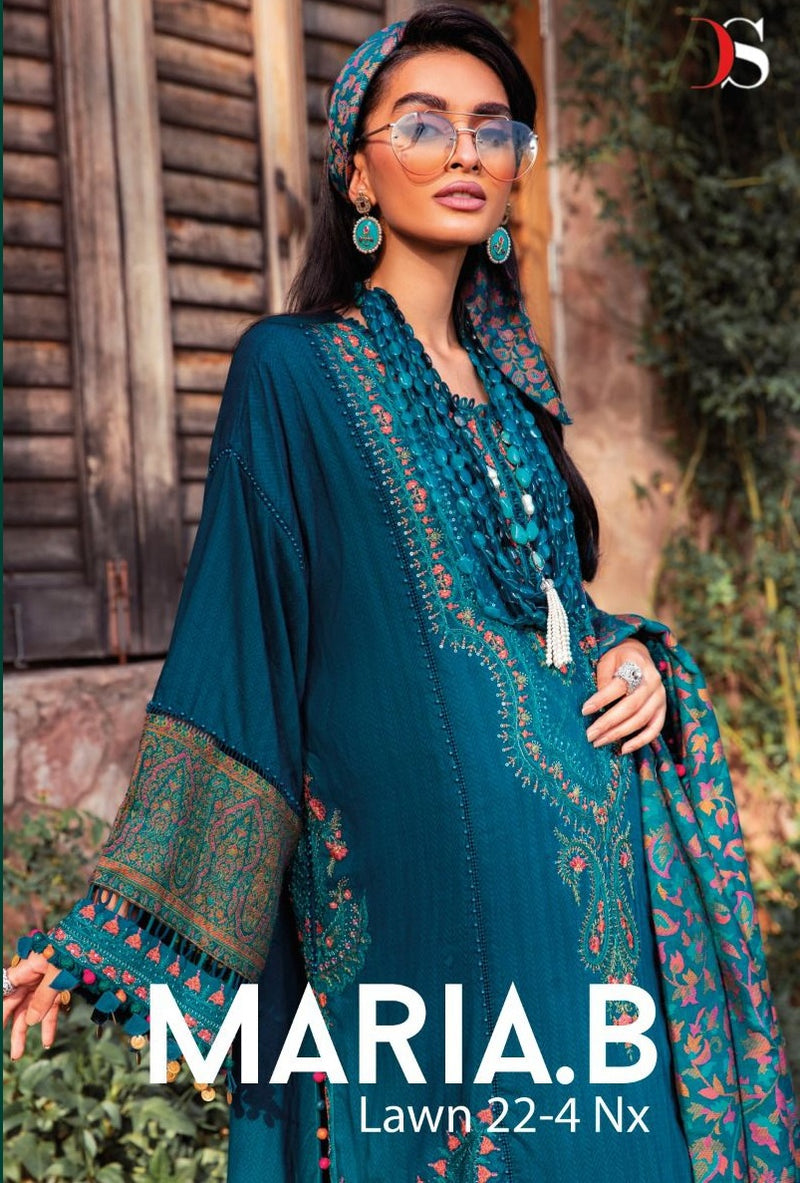 Deepsy Suit MariaB Lawn 22 Vol 4 Nx Cotton Wtih Embroidery Work Pakistani Suit