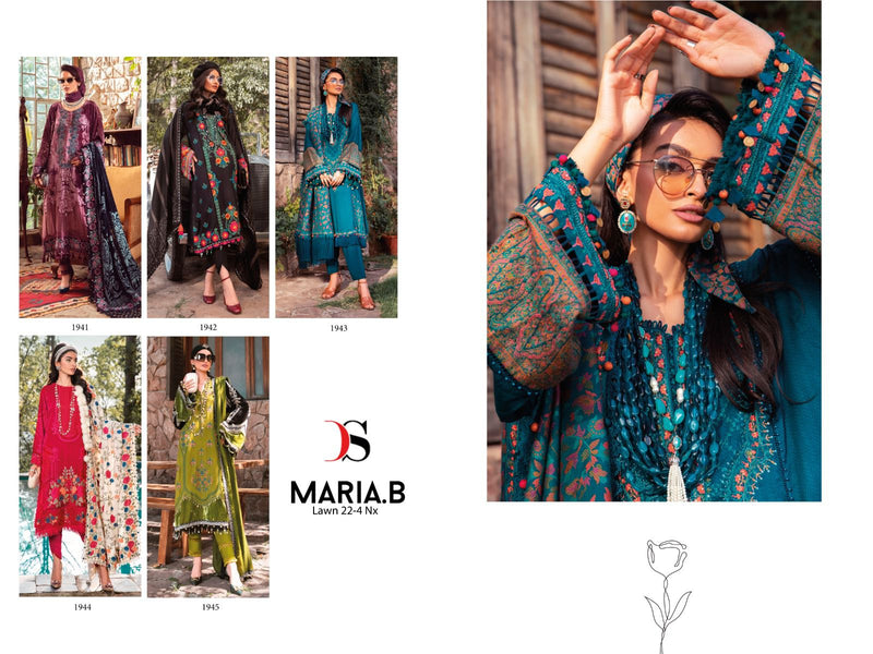 Deepsy Suit MariaB Lawn 22 Vol 4 Nx Cotton Wtih Embroidery Work Pakistani Suit