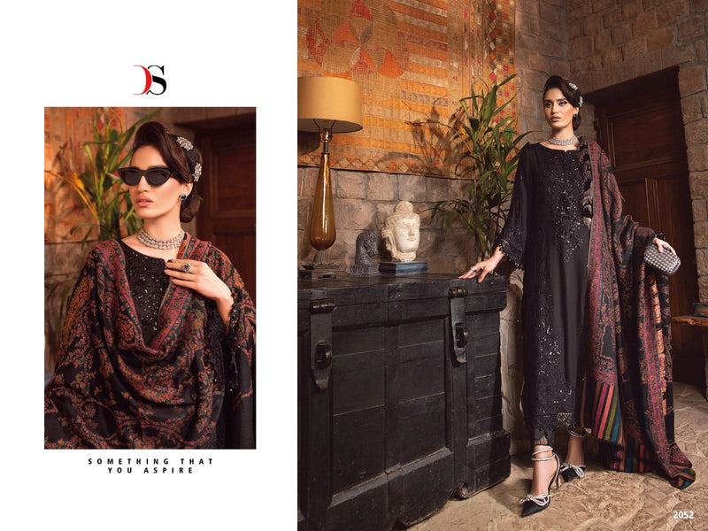 Deepsy Suit Maria B Lawn 23 Pure Cotton Self Embroidered Work Pakistani Suit