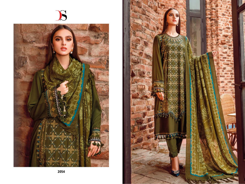 Deepsy Suit Maria B Lawn 23 Pure Cotton Self Embroidered Work Pakistani Suit