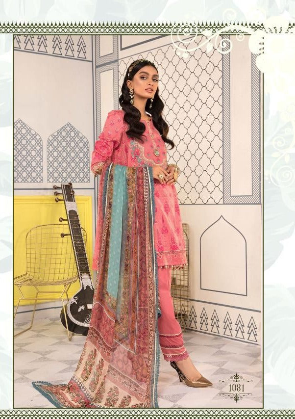 Deepsy Suit Maria B M Print Pashmina With Embroidery Salwar Suit