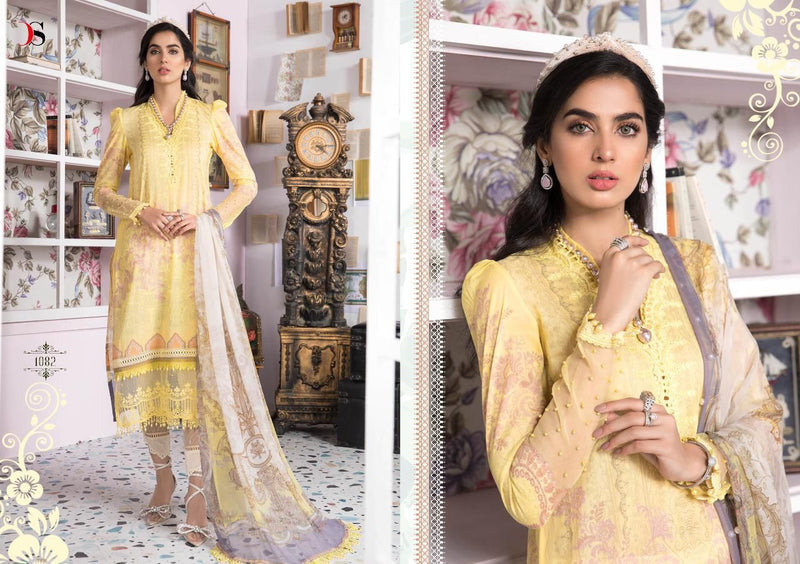 Deepsy Suit Maria B M Print Pashmina With Embroidery Salwar Suit