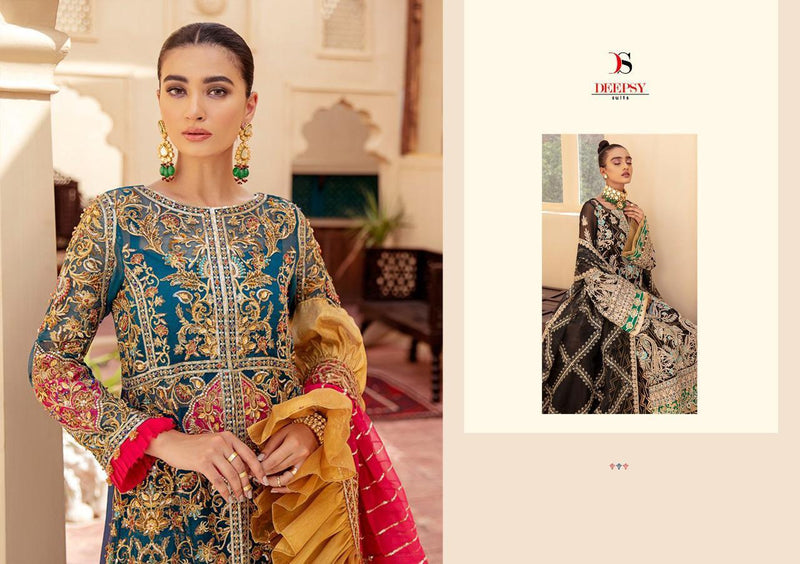 Deepsy Suit Mariyam Net With Heavy Embroidery Work Pakistani Salwar Kameez