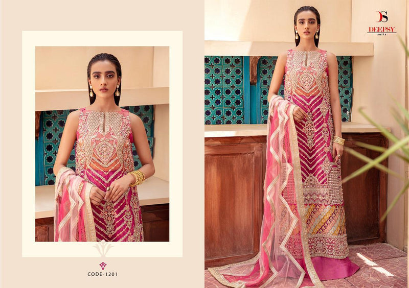 Deepsy Suit Mariyam Net With Heavy Embroidery Work Pakistani Salwar Kameez
