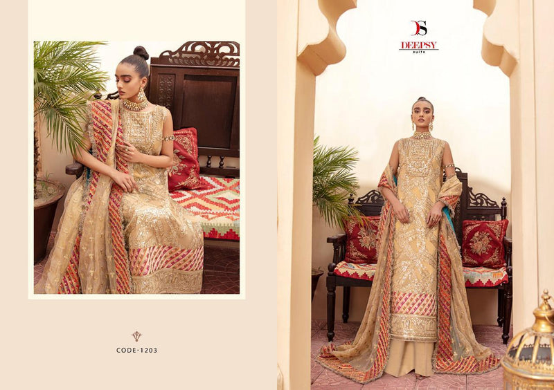Deepsy Suit Mariyam Net With Heavy Embroidery Work Pakistani Salwar Kameez
