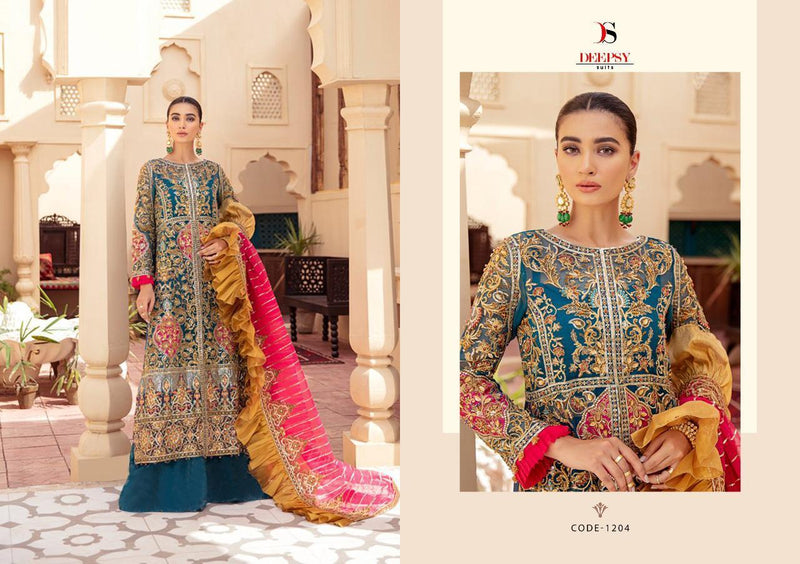 Deepsy Suit Mariyam Net With Heavy Embroidery Work Pakistani Salwar Kameez