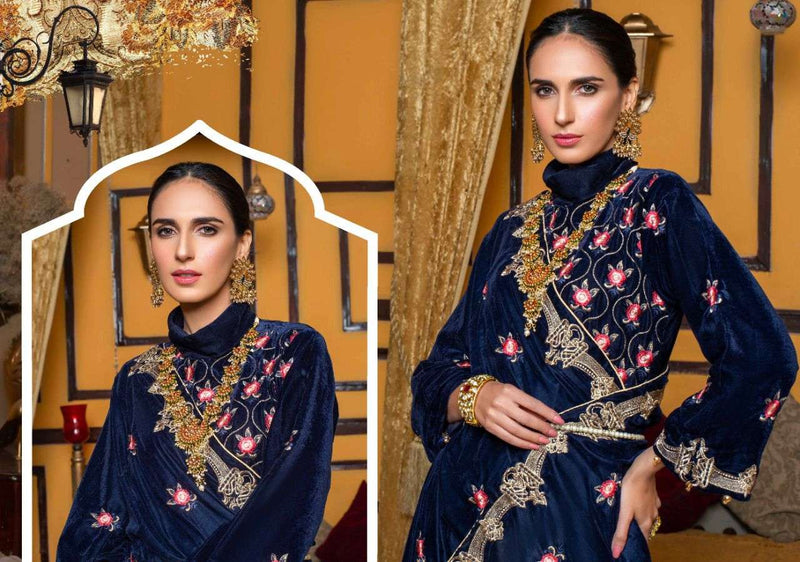 Deepsy Suit Merakish Velvet With Embroidery Salwar Suit
