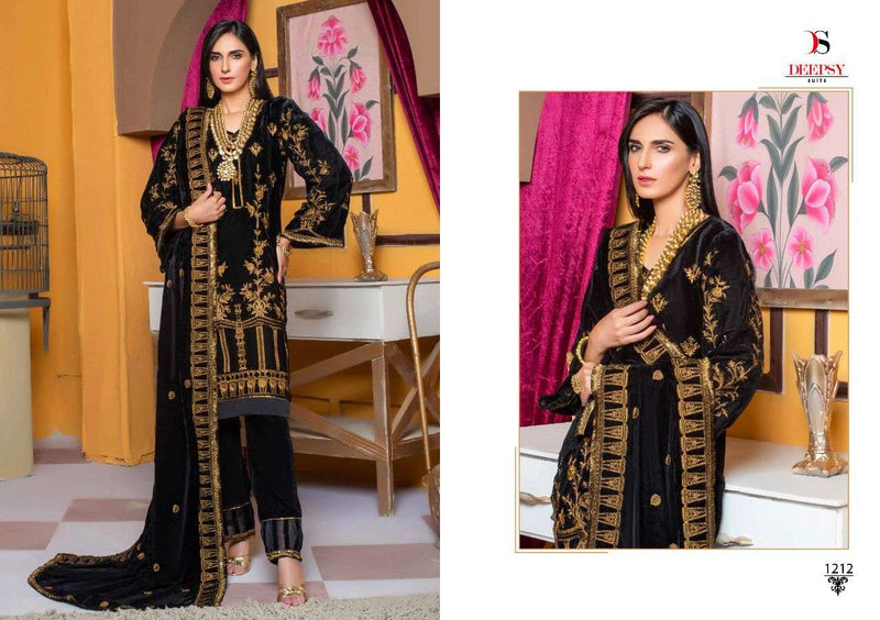 Deepsy Suit Merakish Velvet With Embroidery Salwar Suit