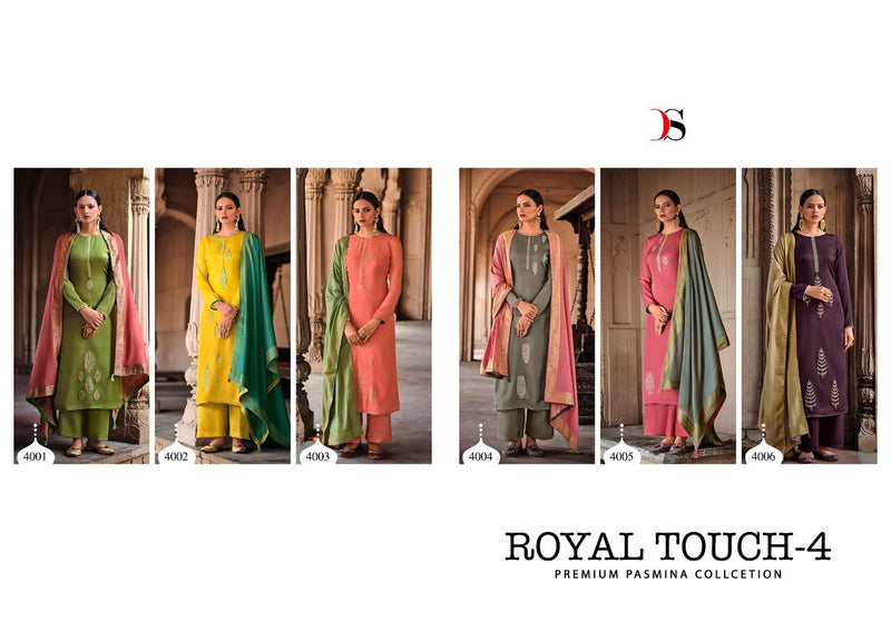 Deepsy Suit Royal Touch Vol 4 Viscose Pashmina With Embroidery Salwar Suit