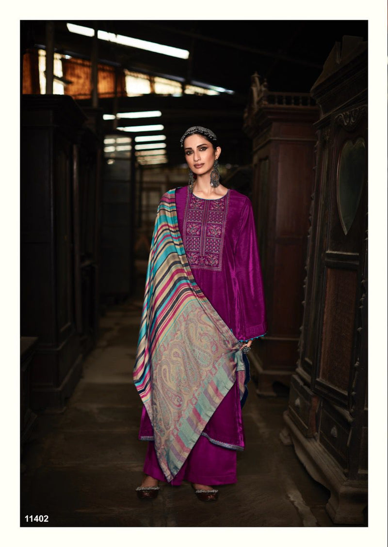 Deepsy Suit Sahjadi Pure Velvet With Embroidery Salwar Suit