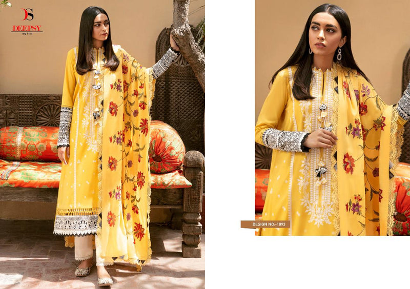 Deepsy Suit Zaha Festive Collection Pure Cotton Embroidery Work Pakistani Salwar Suit