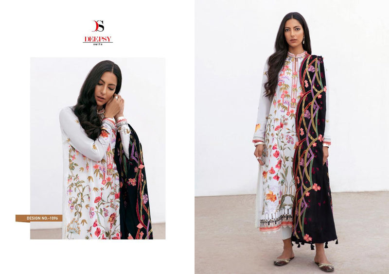 Deepsy Suit Zaha Festive Collection Pure Cotton Embroidery Work Pakistani Salwar Suit