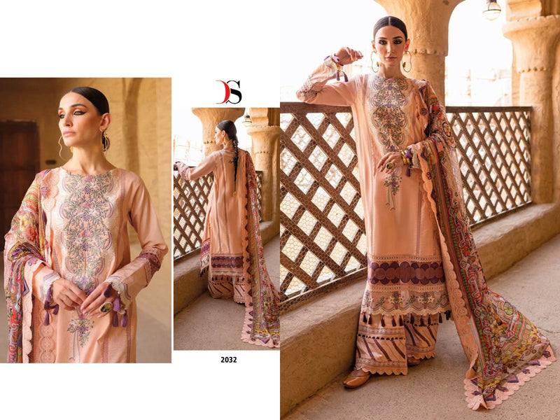 Deepsy Suits Firdous Ombre Embroidered Pure Cotton Heavy Self Embroidered Salwar Suit