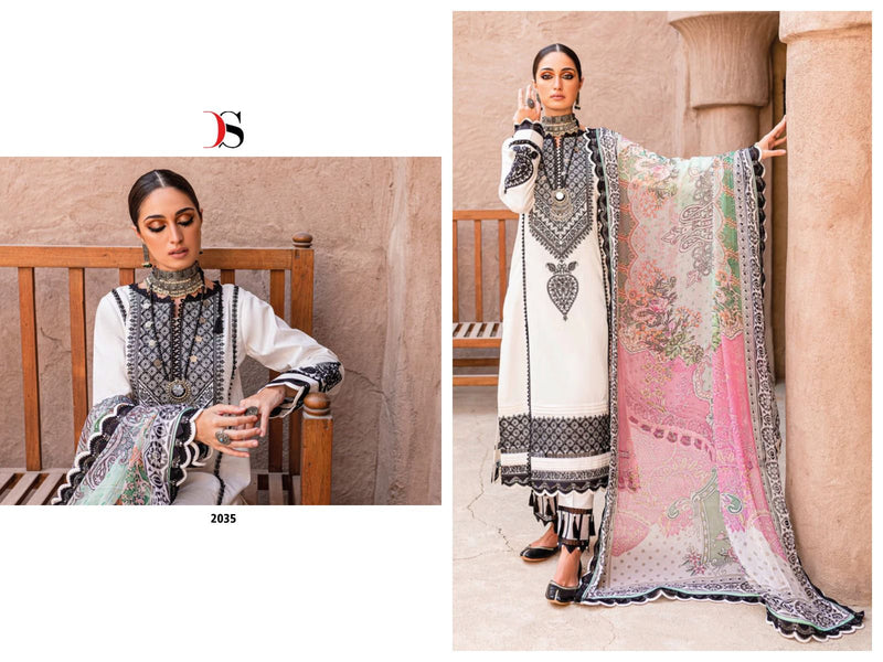 Deepsy Suits Firdous Ombre Embroidered Pure Cotton Heavy Self Embroidered Salwar Suit