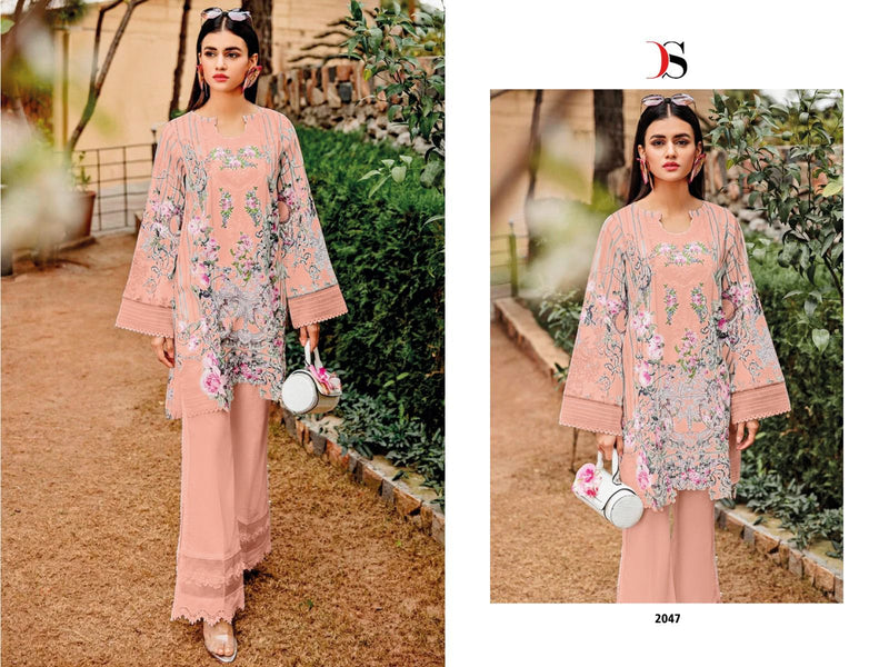 Deepsy Suits Firdous Queens Court 3 Pure Cotton With Embroidered Salwar Kameez