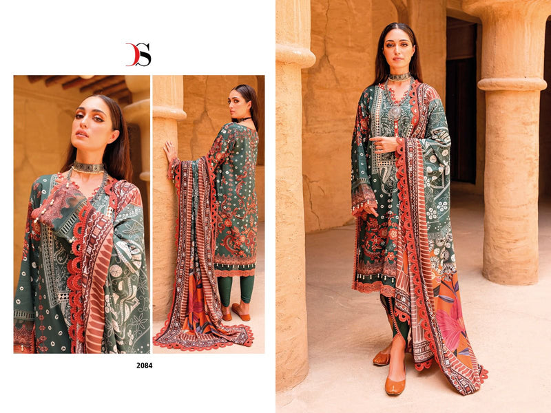 Deepsy Suits Firdrous Urbane 23 Pure Cotton Self Embroidered Pakistani Suit