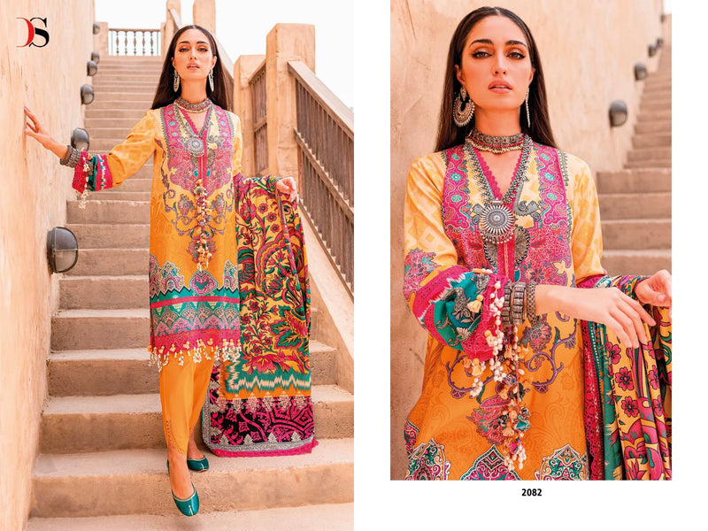 Deepsy Suits Firdrous Urbane 23 Pure Cotton Self Embroidered Pakistani Suit