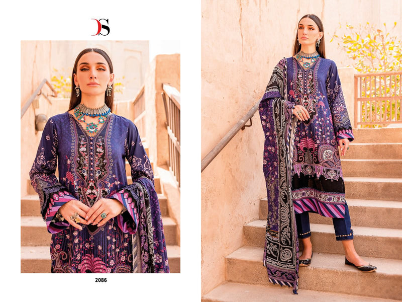 Deepsy Suits Firdrous Urbane 23 Pure Cotton Self Embroidered Pakistani Suit