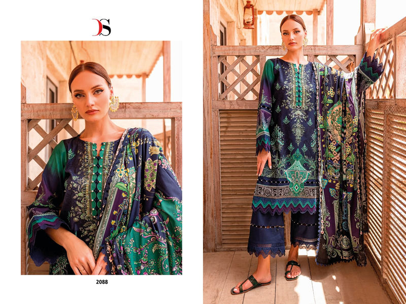 Deepsy Suits Firdrous Urbane 23 Pure Cotton Self Embroidered Pakistani Suit