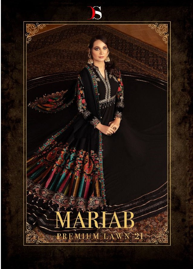 Deepsy Suits Mariab Premium Lawn 21 Pure Cotton Embroidered Work Pakistani Suit