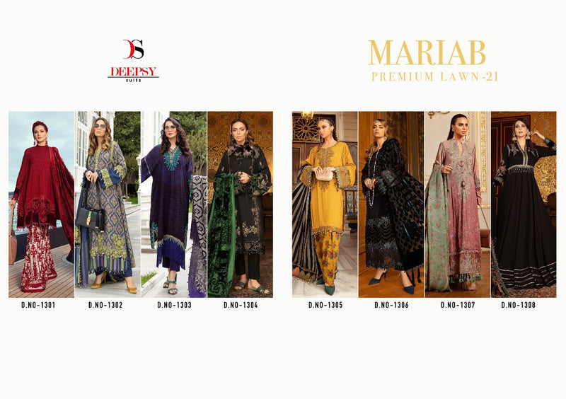 Deepsy Suits Mariab Premium Lawn 21 Pure Cotton Embroidered Work Pakistani Suit
