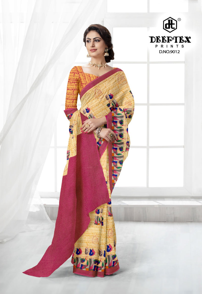 Deeptex Prints Kalamkari Special Vol 9 Pure Cotton Casual Wear Sarees Collection