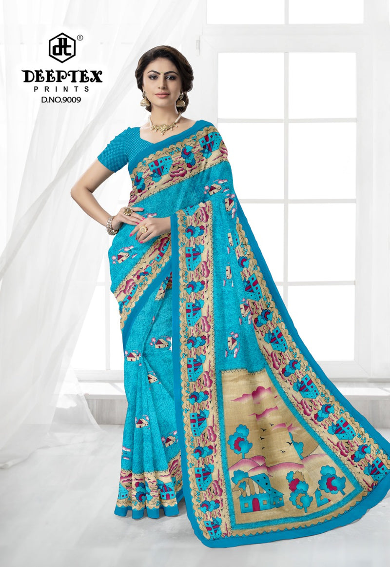 Deeptex Prints Kalamkari Special Vol 9 Pure Cotton Casual Wear Sarees Collection