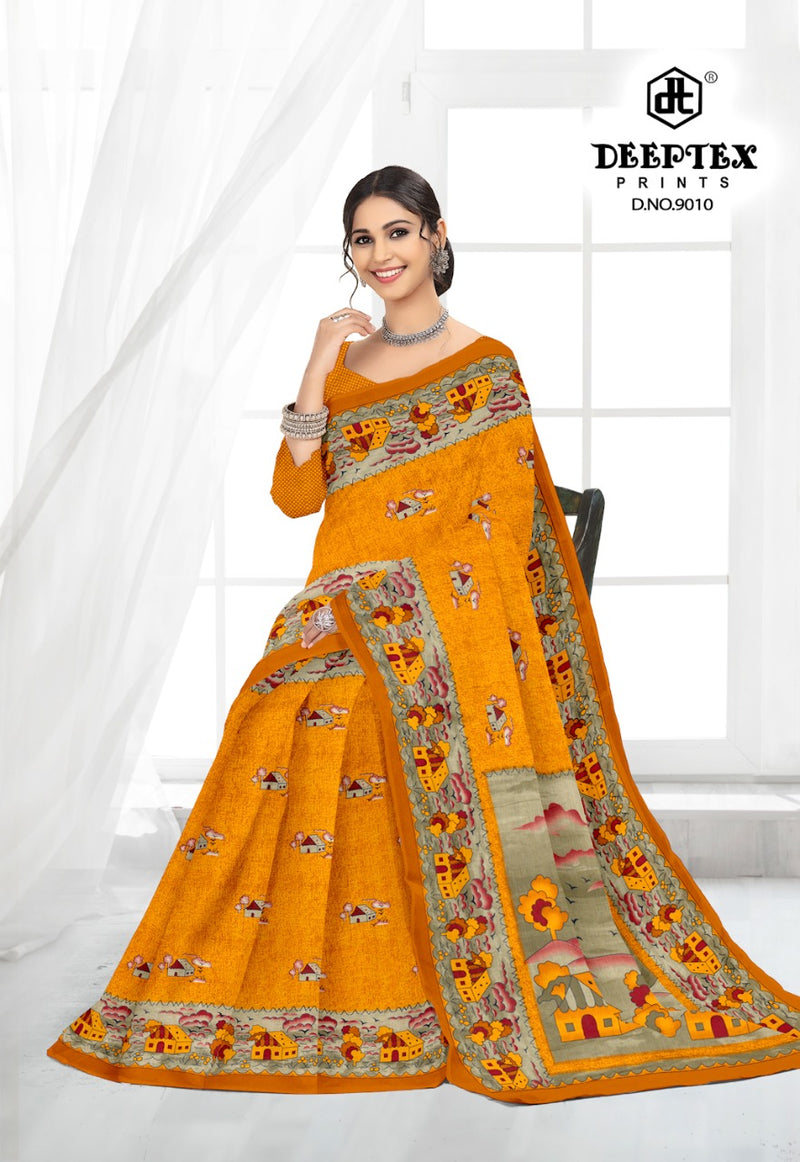 Deeptex Prints Kalamkari Special Vol 9 Pure Cotton Casual Wear Sarees Collection