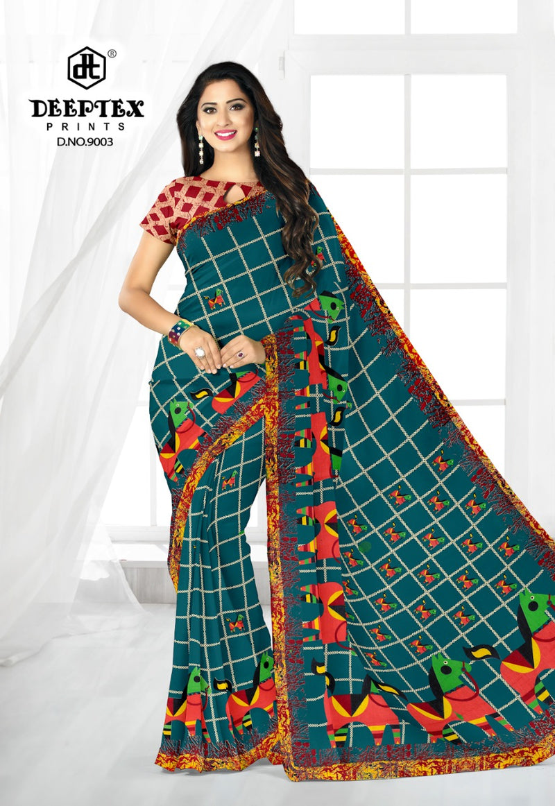 Deeptex Prints Kalamkari Special Vol 9 Pure Cotton Casual Wear Sarees Collection