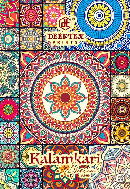 Deeptex Prints Kalamkari Special Vol 9 Pure Cotton Casual Wear Sarees Collection