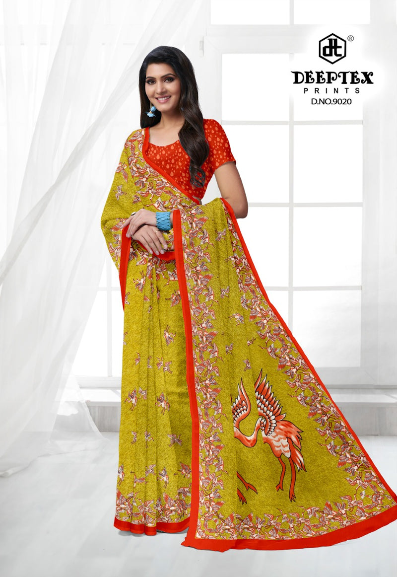 Deeptex Prints Kalamkari Special Vol 9 Pure Cotton Casual Wear Sarees Collection